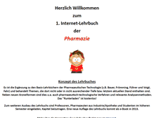 Tablet Screenshot of pharmazie-lehrbuch.de